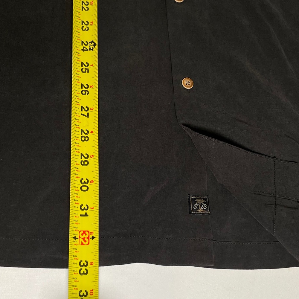 Tommy Bahama Mens XXL Black Silk Camp Shirt Island Fly Limited Edition NWT - Picture 7 of 12